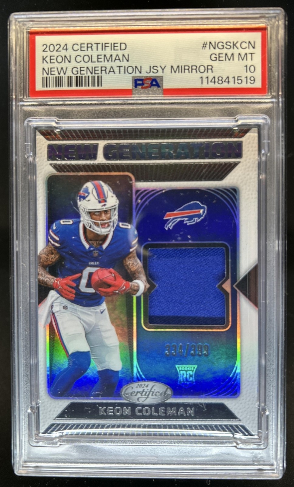 Keon Coleman Panini Certified New Generation Jerseys Mirror #NGSKCN Base