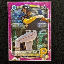 2025 Bowman Chrome Prospects Jhonny Severino Fuchsia Shimmer Refractor /199
