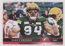 2021 Upper Deck CFL Red 61/165 Jake Ceresna #86 00jz