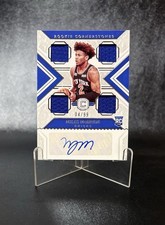 2021-22 PANINI CHRONICLES CORNERSTONES ROOKIE QUAD RELIC AUTOS MILES MCBRIDE/99