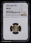 2026 $5 1/10 oz American Gold Eagle NGC MS 69