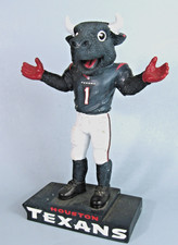 HOUSTON TEXANS BULL MASCOT TORO 12