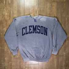 Vintage Clemson University Crewneck Sweatshirt Size L 90s
