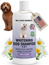 Whitening Dog Shampoo | Made in USA | Brightening Dogs Fur | White & Bright H...