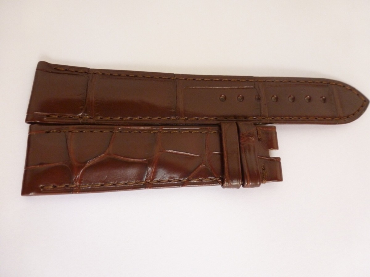 100% Original OMEGA 20MM Leather Band Strap BROWN NEW VINTAGE