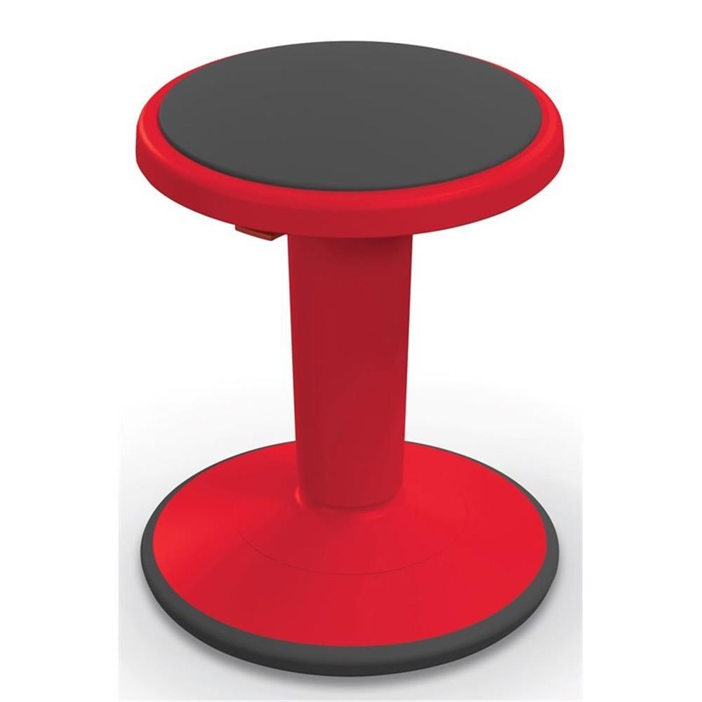Pemberly Fila 14 18" Plastica Gerarchia Altezza Regolabile Grow Short Sgabello Rosso