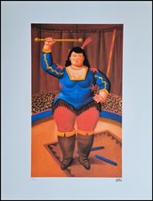 Fernando Botero * Donna Del Circo * 65 X 50 CM * Litografia * Limitato # 18/300