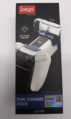 Ipega Dual Charger Dock, LED Charge Indicator, For P5 Controller