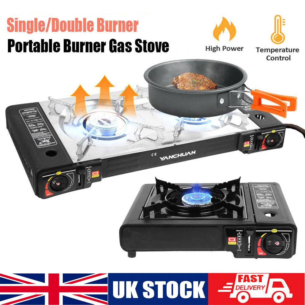 Standard size of double burner gas stove deals
