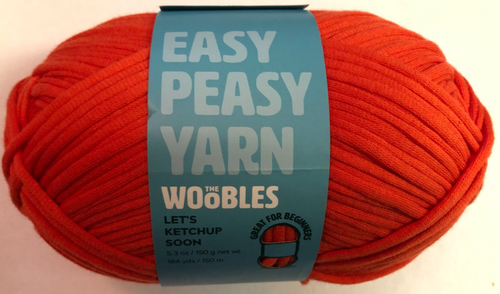 ANGEBOT! The Woobles Easy Peasy Garn "LET'S KETCHUP SOON" rotes Knäuel - NEU!!