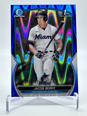 Jacob Berry RayWave Blue Refractor SP /150 - 2023 1st Bowman