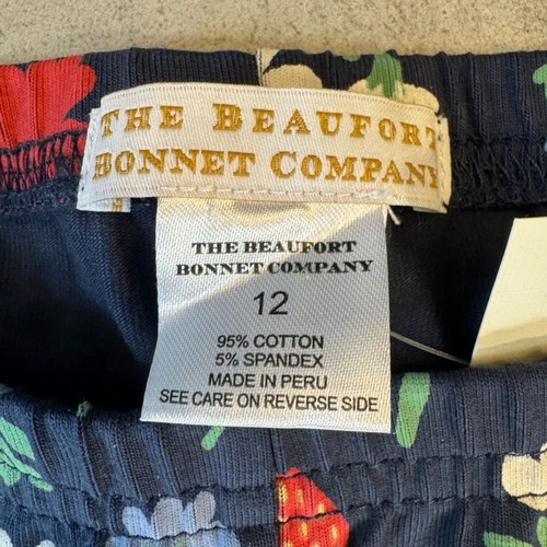 Pantalones The Beaufort Bonnet Company Mitzy Sue, flores vintage de bayas, niña talla 12 - Imagen 6 de 13