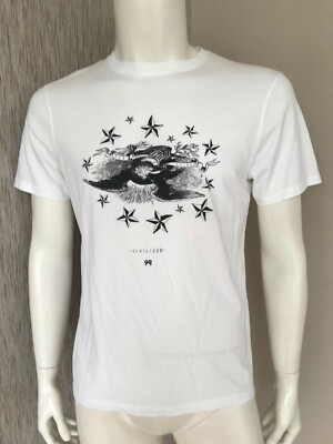SOULLAND WEISSES T-SHIRT ZIVILISIERTER ADLER GRÖSSE L-XL neu mit Etikett