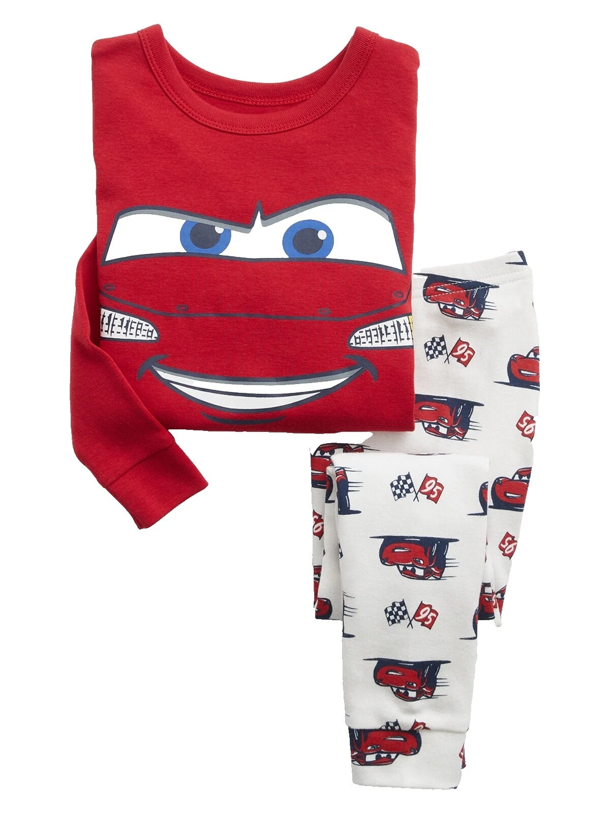 Автомобильные пижамы из 100% хлопка для мальчиков