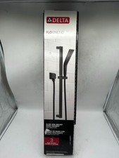 Delta 3-Spray Patterns Wall Mount Handheld Shower Head 1.75 GPM in Matte Black