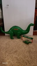 Sinclair Small Blow-Up Dino & Unused Dino Soap With Box!