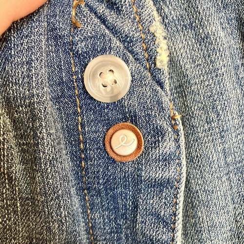 Pilcro and the Letterpress Denim Jean Jacket Plaid Flannel Leather Sz M Cropped - Bild 12 von 24