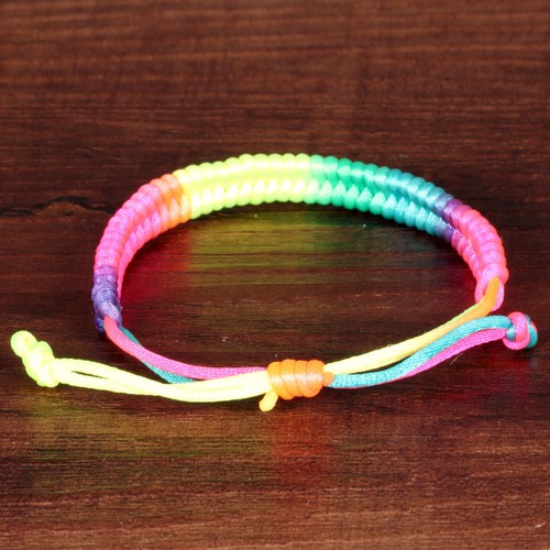 CIFBUY Colorful Woman Charm Bracelets Handmade 2Layer Chinese Rope Chain Jewelry - Picture 4 of 12