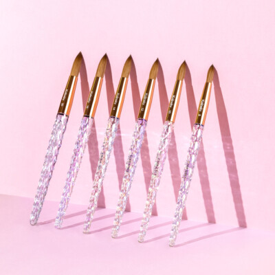 Kiara Sky Acrylic Nail Brush 100% Kolinsky - Pick Any Size #8,#10,12,14,16,18,20