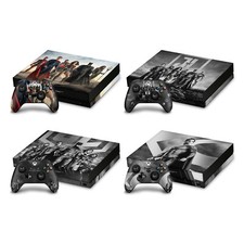 ZACK SNYDER'S JUSTICE LEAGUE CHARACTER ART VINYL SKIN FOR XBOX ONE X BUNDLE