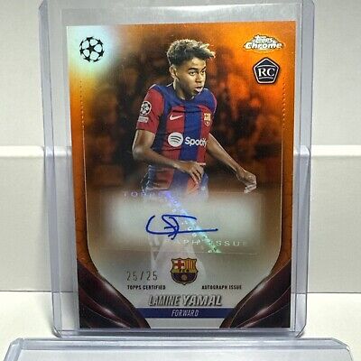 2023-24 Topps Chrome Lamine Yamal RC Rookie Barcelona True 2023-24 Topps Chrome Lamine Yamal RC Rookie Barcelona True