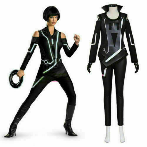 Tron: Legacy Quorra Adult Women's Jumpsuit Cosplay Costume &3