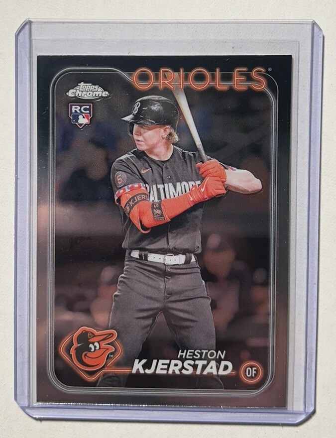 Heston Kjerstad 2024 Topps Chrome Base Rookie #142 Baltimore Orioles RC