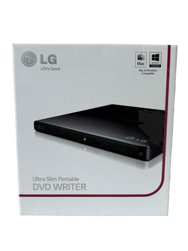 LG GP65NB60 Ultra-Slim Portable External DVD Burner and Drive - Black