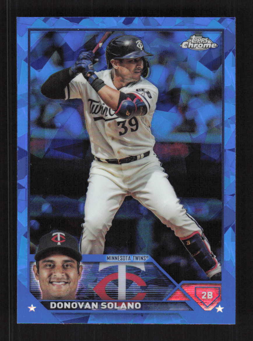 Donovan Solano 2023 Topps Chrome Update Sapphire Minnesota Twins #USCS106
