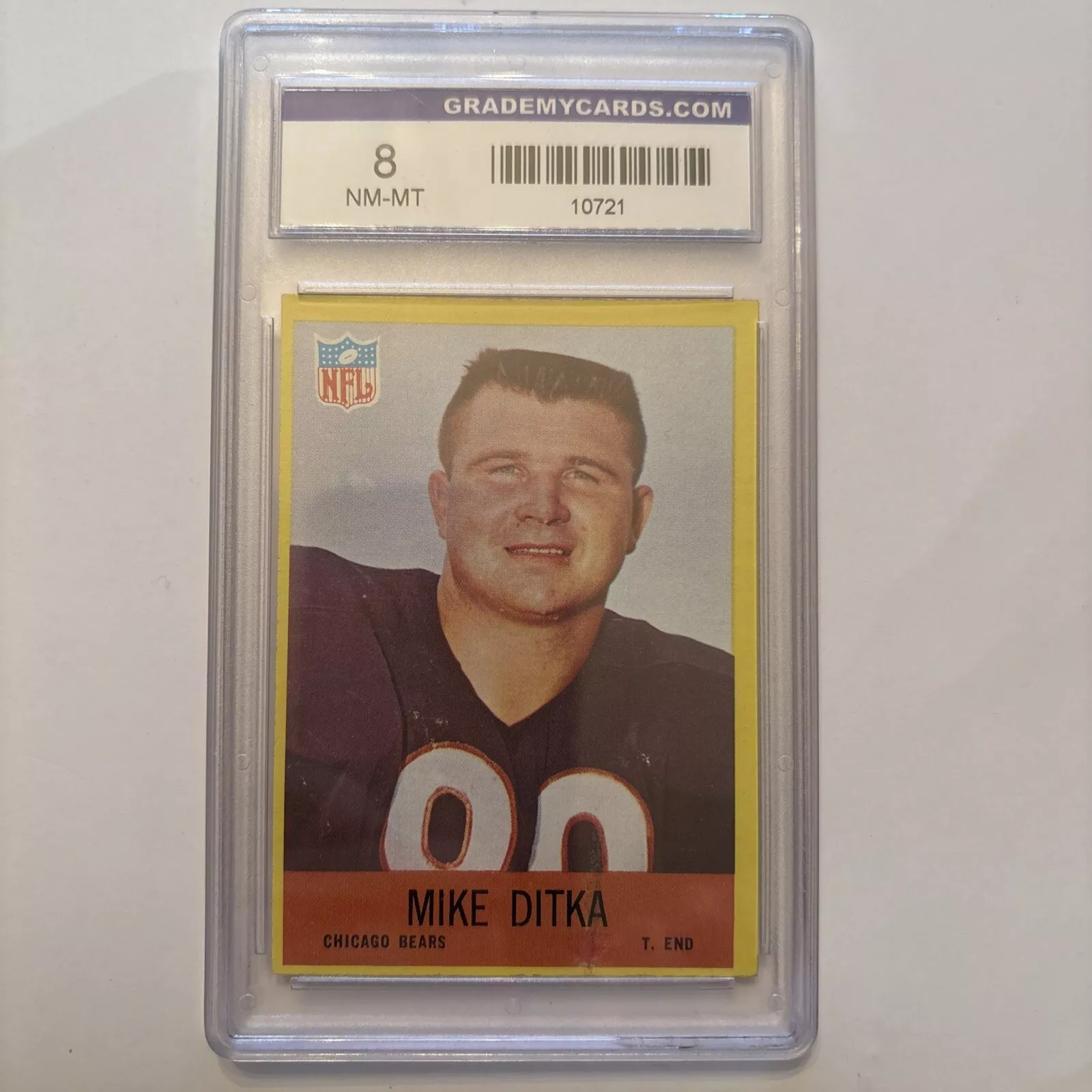 Mike Ditka trading card