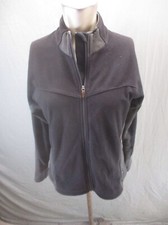 REI COOP Size M Womens Black Full Zip Stand Collar Fleece Athletic Jacket 376