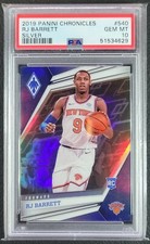 2019-20 Panini Chronicles Phoenix #540 RJ Barrett Rookie RC Silver Prizm PSA 10