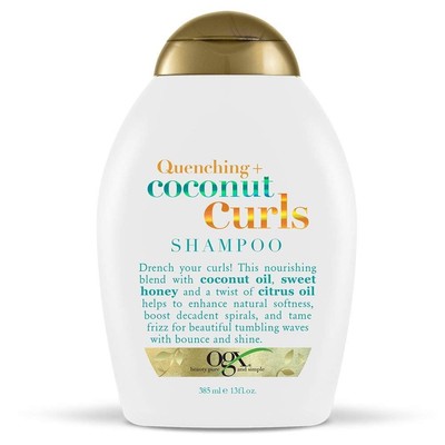 OGX Shampoo Quenching Plus Coconut Curls with Coconut Oil and Honey 13 Oz 6 Pack