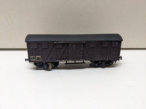 Wagon Couvert SNCF SMCF HO époque 3 - Métal Marron, Avec Sa Boîte
