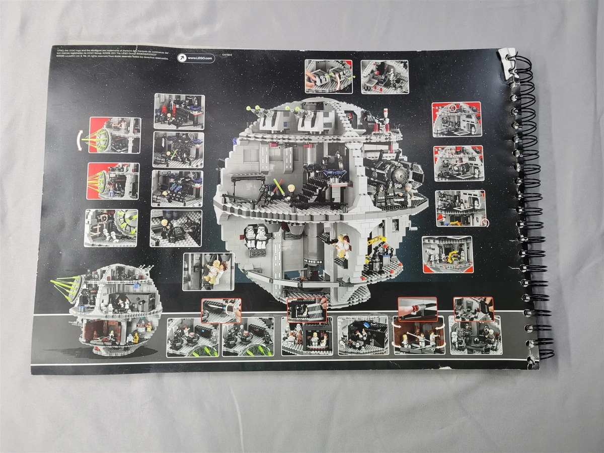 vinder Synes ballet LEGO Star Wars Death Star 10188 Instruction Manual ONLY Ring Damage | eBay