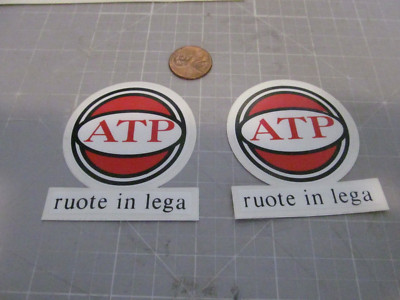 x2 ATP WHEELS Sticker / Decal RACING ORIGINAL OLD STOCK