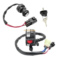 Start Stop Switch Headlight & Ignition Key Switch for Yamaha YFM400 Big Bear 400