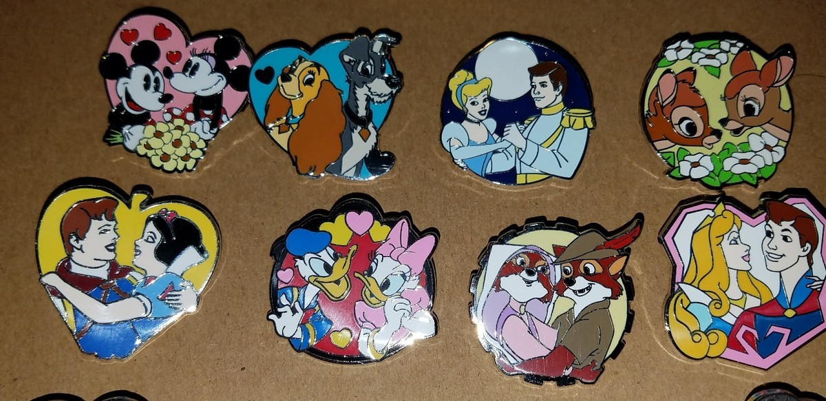 Disney Pins Couples Mystery Pack Series 16 Pin Complete Set