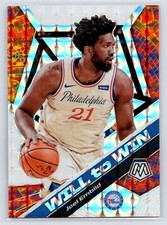 2019-20 Panini MOSAIC Basketball JOEL EMBIID #17 WILL TO WIN SILVER SP
