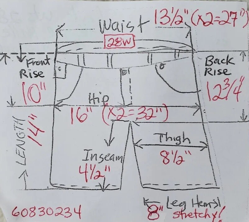 True Religion Jean Shorts Ws 28 (27) Mid Rise Dark Blue Halle Cut-Off Raw Hem 5” thumbnail 3