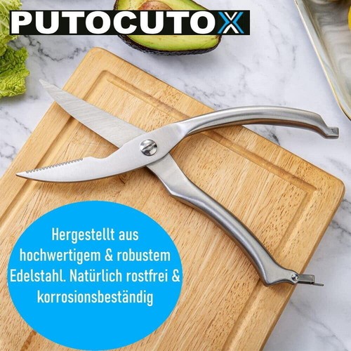 PUTOCUTOX Geflügelschere Fleischschere Edelstahl Hähnchenschere Tranchierschere - Bild 4 von 7
