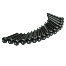 50pcs Universal Acoustic Guitar Bridge Pins Plastic Black