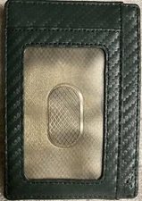 Bulliant Minimalist Front Pocket Wallet With RFID Blocking, Front ID Window. GRN