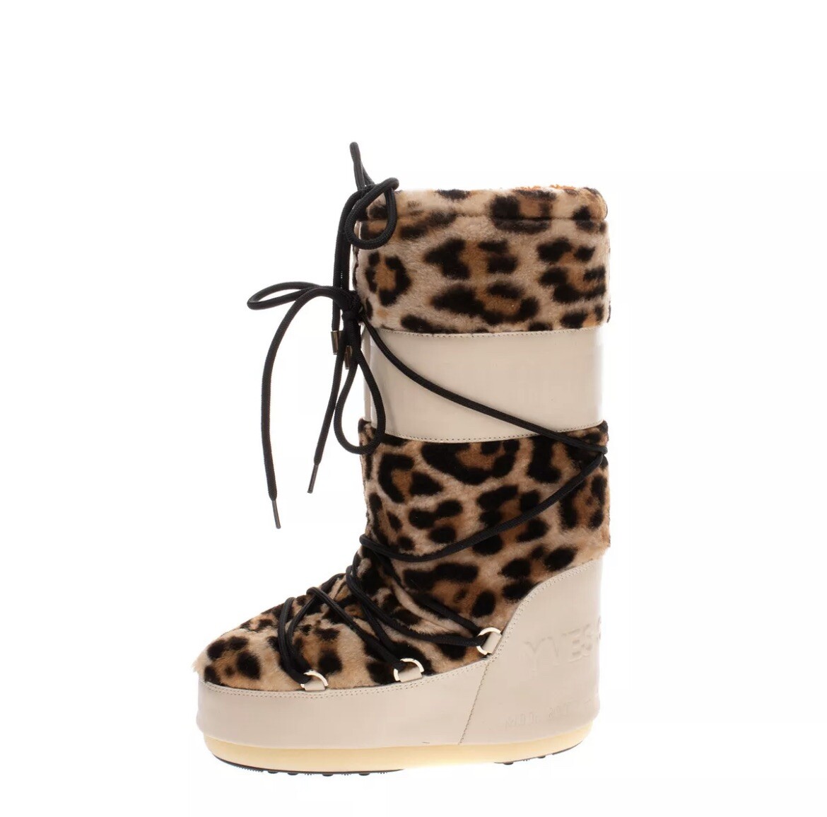 Limited Edition YVES SALOMON x MOON BOOT Lamb Fur Snow Boots image 3