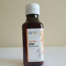Aura Cacia Uplifting Citrus Shower Salts  16 oz., NEW