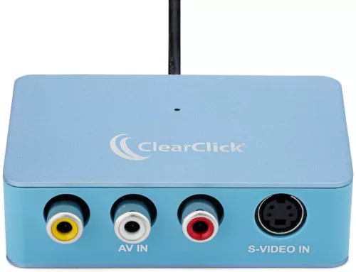 ClearClick Video To USB Lite - RCA AV VHS Video Capture Device Digital Converter