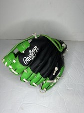 Rawlings Players Series Right Hand Glove 9" PL90LG Youth Black Green Trim