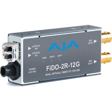 AJA FIDO-2R-12G Dual Optical Fiber Mini-Converter 12G-SDI