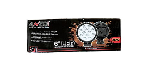 Anzo USA 6 " LED HI - Intensity Off Road Light 36 Watt Set of 2 New - Picture 3 of 5