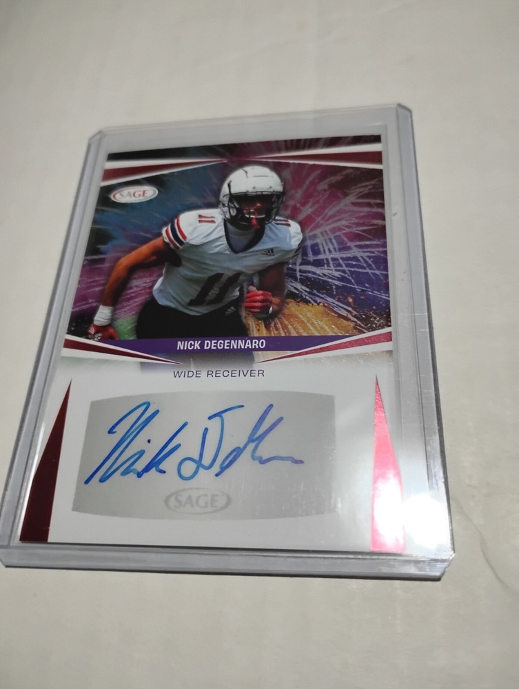 2025 Sage Hit  Nick Degennaro Red Autograph